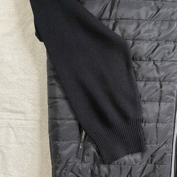 X RAY Lightly Padded Hybrid Sweater Jacket Men 3XL Black Quilted Shacket Outdoor - Picture 4 of 11